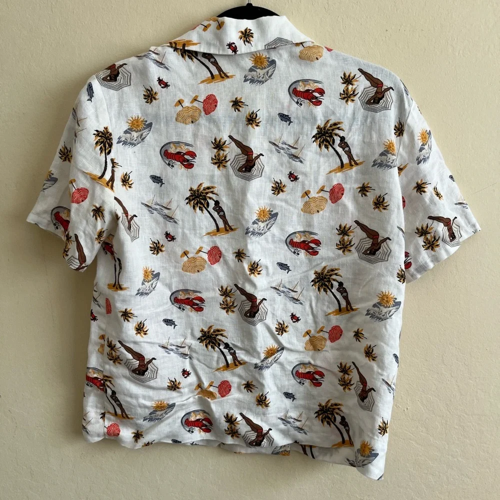 Reformation Linen Holiday Shirt